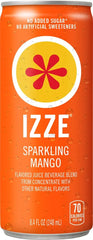 IZZE Sparkling Water Juice Beverage Blend, Dawn Variety Pack, Mango, Clementine, Strawberry, Pomegranate, No Sugar Added, 8.4 FL OZ, (Pack of 48)