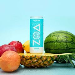 ZOA Zero Sugar Energy Drinks - Tropical Punch | Healthy Energy Formula with Natural Caffeine, Daily Vitamin C, Essential B-Vitamins | Gluten-Free, Keto Friendly | 12 Ounce Cans (Pack Of 12)