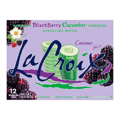 La Croix Sparkling Water, Blackberry Cucumber, 12-Pack Zero Sugar, Zero Calories, Zero Sodium