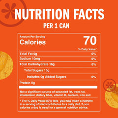 IZZE Sparkling Water Juice Beverage Blend, Mango, No Sugar Added, 8.4 FL OZ, 24 Cans