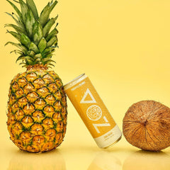 ZOA Zero Sugar Energy Drinks - Pineapple Coconut | Healthy Energy Formula with Natural Caffeine, Daily Vitamin C, Essential B-Vitamins | Gluten-Free, Keto Friendly | 12 Ounce Cans (Pack Of 12)