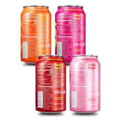 Poppi Prebiotic Soda, Sparkling Water & Fruit Juice, Short List, 12 Oz, 12 Pack