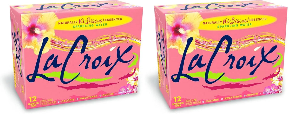 LaCroix Sparkling Water, Hi-Biscus!, 12 Fl Oz (pack of 24)