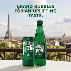 Maison Perrier Ultimate Sparkling Water, 16.9 Fl Oz Plastic Water Bottles, 12 Count