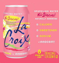 La Croix Sparkling Water, Hi-Biscus!, 12 Fl Oz (pack of 8)
