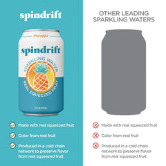 Spindrift Pineapple Sparkling Water Can 12 Ounce (Pack of 24)