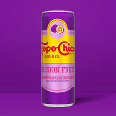 Topo Chico Sabores Passionfruit Flavored Sparkling Water, 12 fl oz, 8 Pack