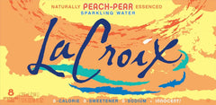 La Croix, Water Sparkling Peach Pear, 8 Pack, 12 Fl Oz