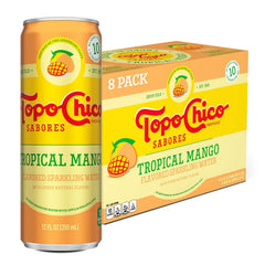 Topo Chico Sabores Tropical Mango 12oz 8pk
