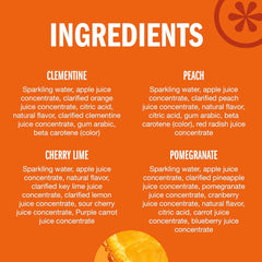 IZZE Sparkling Juice Beverage Blend,Sunset Variety Pack,Clementine,Peach,Cherry Lime,Pomegranate,No Sugar Added,8.4 Fl Oz,(Pack of 48)