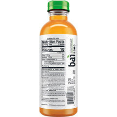 Bai Antioxidant Infused Water Beverage, Costa Rica Clementine, with Vitamin C and No Artificial Sweeteners, 18 Fluid Ounce Bottle, 12 Pack