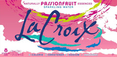 La Croix Sparkling Water, Passionfruit, 12 Fl Oz (pack of 8)