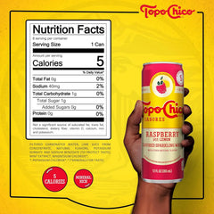 Topo Chico Sabores Raspberry with Lemon 12oz 8pk