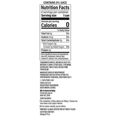 Pure Leaf Mental Focus Sparkling Real Brewed Iced Tea, Peach, 12 fl oz Cans (6 Pack), Caffeine, L Theanine, Zero Sugar, Zero Calories