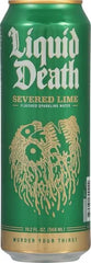 Liquid Death Severed Lime Sparkling Water Single, 19.2 FZ (Pack of 5)