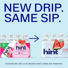 Hint Fruit-Infused Bottled Water, Strawberry Watermelon - Sugar Free Flavored Water with Zero Calories, Naturally Flavored, and No Artificial Sweeteners - 16 Fl Oz (Pack of 12)