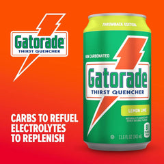 Gatorade Thirst Quencher,Lemon-Lime,12 Fl Oz Cans,(Pack of 36)