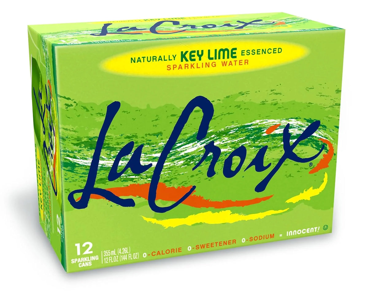 La Croix, Water Sparkling Key Lime, 12 Fl Oz, 12 Pack