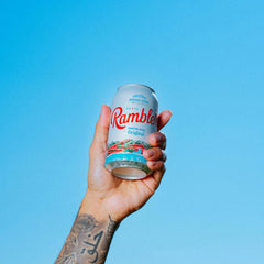 AUTX RAMBLER Sparkling Water, Texas Limestone Mineral Blend, Original Flavor, 12-Ounce Cans, 18-Pack
