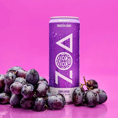 ZOA Zero Sugar Energy Drinks - Frosted Grape | Healthy Energy Formula with Natural Caffeine, Daily Vitamin C, Essential B-Vitamins | Gluten-Free, Keto Friendly | 12 Ounce Cans (Pack Of 12)