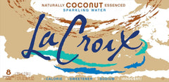 La Croix, Water Sparkling Coconut, 12 Fl Oz, 8 Count