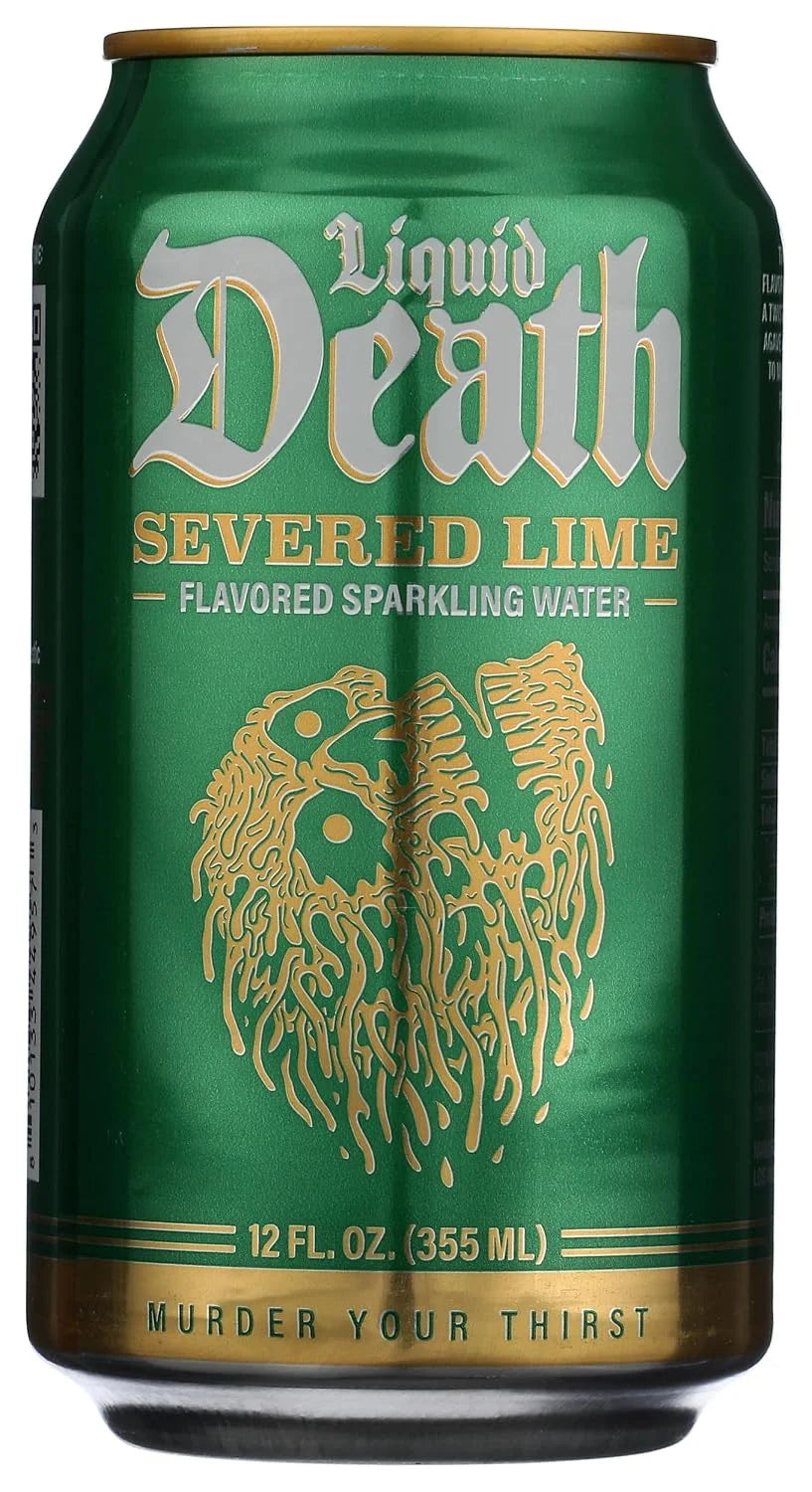 Liquid Death, Severed Lime Sparkling Water, 12 Fl Oz